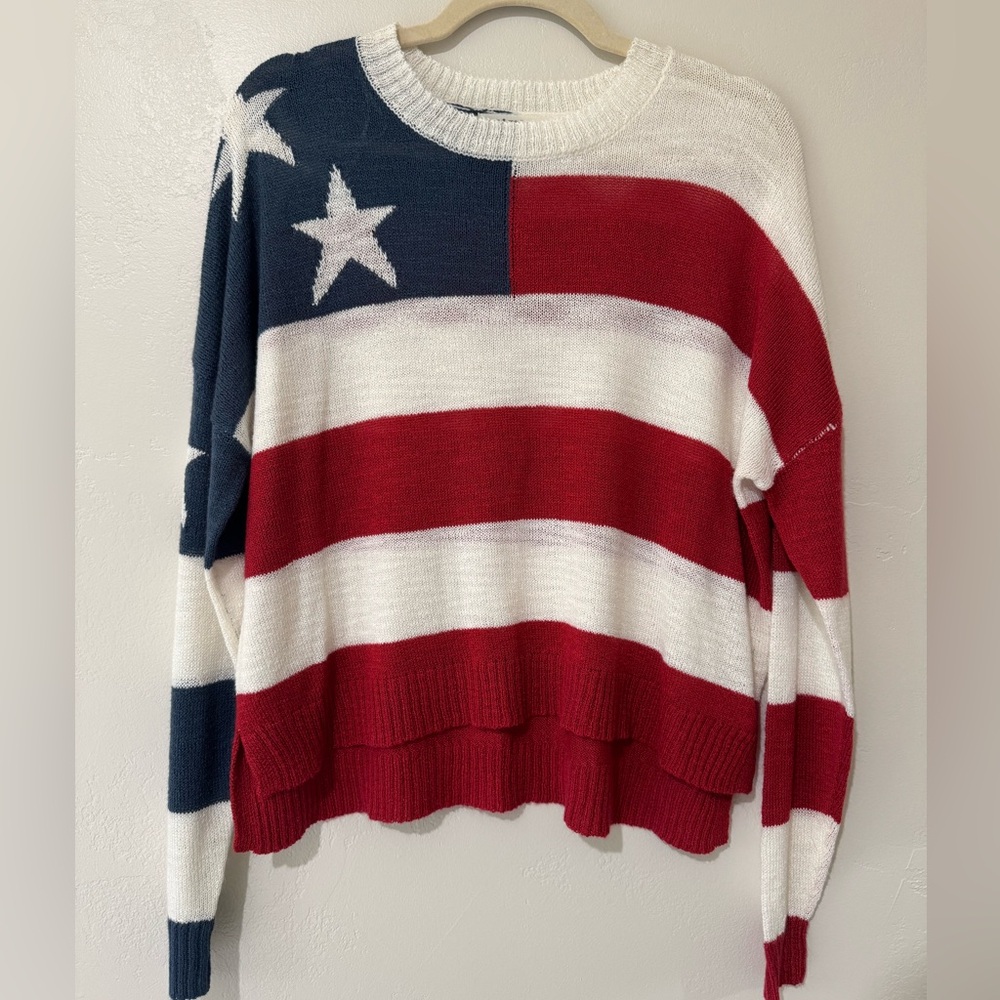 American flag Red, White, and Blue Sweater